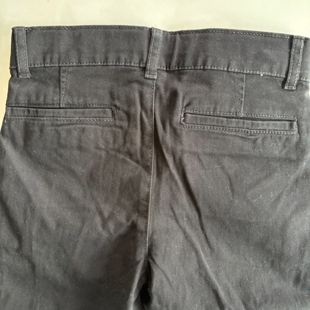 The Childrens‎ Place Boys Black Skinny Slim Stretch Chino Pants Size 10 NWT